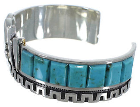 Turquoise Inlay Southwest Jewelry Cuff Bracelet BW66365